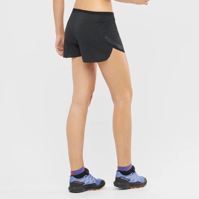 Black Salomon Sense Aero 3'' Women's Running Shorts | IE GI9652